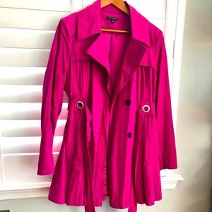 Fuschia Raincoat